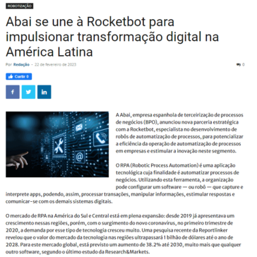 Abai se une à Rocketbot para impulsionar transformação digital na América Latina – TI Inside