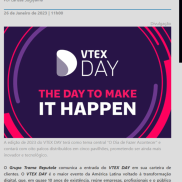 VTEX DAY se insere na Trama – JCC