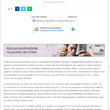 ‘ESG’ e a inclusão feminina no setor de transportes – Tribuna Ribeirão