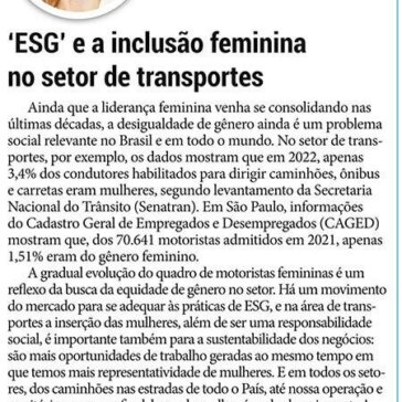 ‘ESG’ e a inclusão feminina no setor de transportes – Tribuna Ribeirão