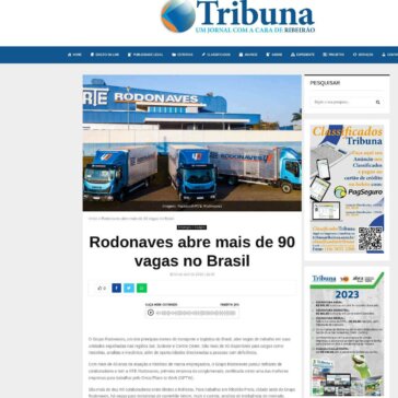 Rodonaves abre mais de 90 vagas no Brasil – Tribuna Ribeirão