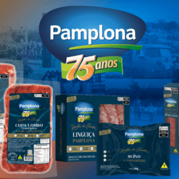 Pamplona Alimentos lança produtos em comemoração aos 75 da marca na APAS SHOW 2023