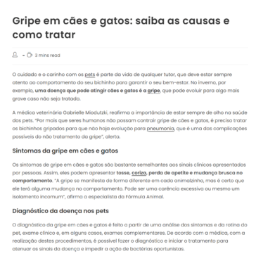 Gripe em cães e gatos: saiba as causas e como tratar – Jovens De Sucesso