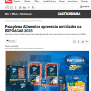 Pamplona Alimentos apresenta novidades na EXPOAGAS 2023 – Gazeta da Semana