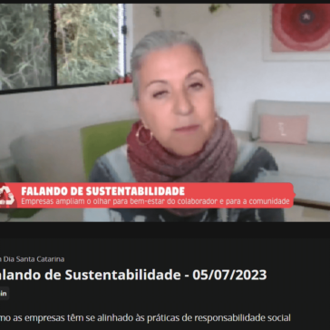 Falando de sustentabilidade – TV NSC (GLOBO)