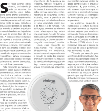 Sistema de controle de fumaça é acionado por diversos mecanismos – Revista CIPA & INCÊNDIO