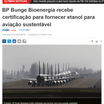 BP Bunge Bioenergia recebe certificação para fornecer etanol para aviação sustentável – Investing.com Brasil