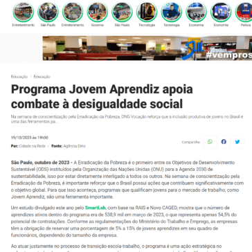 Programa Jovem Aprendiz apoia combate à desigualdade social – Cidade na Rede