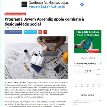 Programa Jovem Aprendiz apoia combate à desigualdade social – Noticias mangueirinha Online