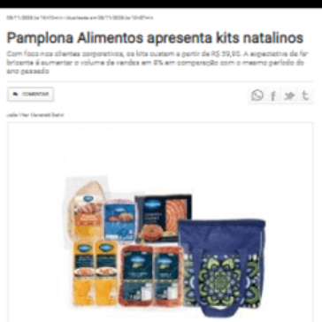 Pamplona Alimentos apresenta kits natalinos ​- Sala da Notícia