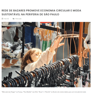 Rede de Bazares promove economia circular e moda sustentável na periferia de São Paulo – Têxtil Press