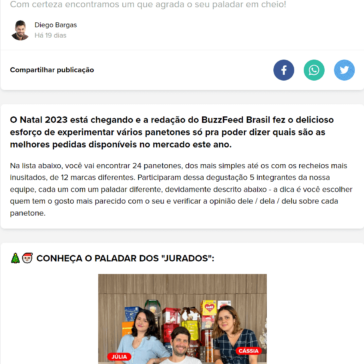 Natal 2023: a redação do BuzzFeed Brasil experimentou 24 panetones (e suas variações) – Buzzfeed