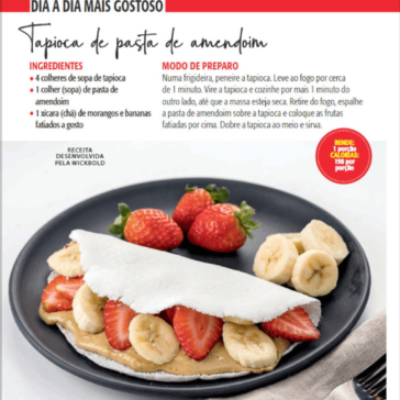 Tapioca de pasta de amendoim – Revista Ana Maria – SP