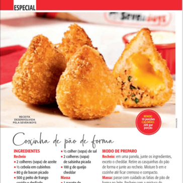 Coxinha de pão de forma – Revista Ana Maria – SP